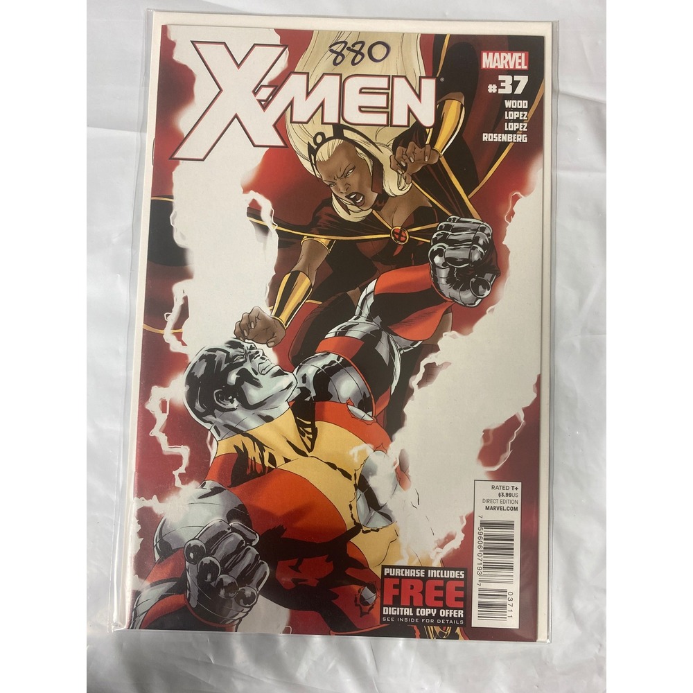 Marvel X-Men #37โ Brian Wood David Lopez Storm Colossus Modern Age 2012 Comic